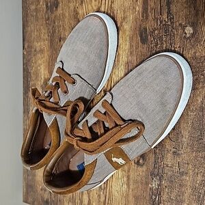 Polo Ralph Lauren Halmore II Classic Men's Brown Sneakers Size 10D